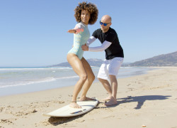 How long does it take to learn how to surf? Image novicesurfer.jpg